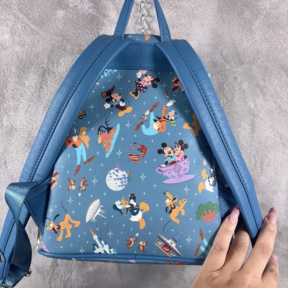 Loungefly Disney Parks Life Mickey & Friends Allover Print Mini Backpack